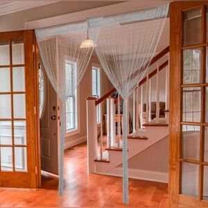 TWO New Silver String Boho Decor Set of 2